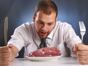 Mięso w diecie mężczyzny na zwiększenie potencji